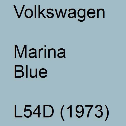 Volkswagen, Marina Blue, L54D (1973).